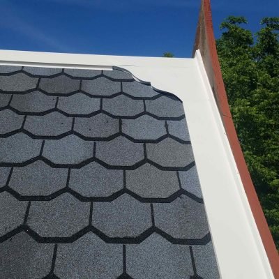 Close-up of durable asphalt shingles installed by Green Renovations LLC